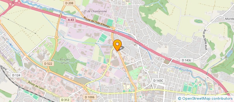 localisation de l'entreprise HSTX SAS  BOURGOIN-JALLIEU