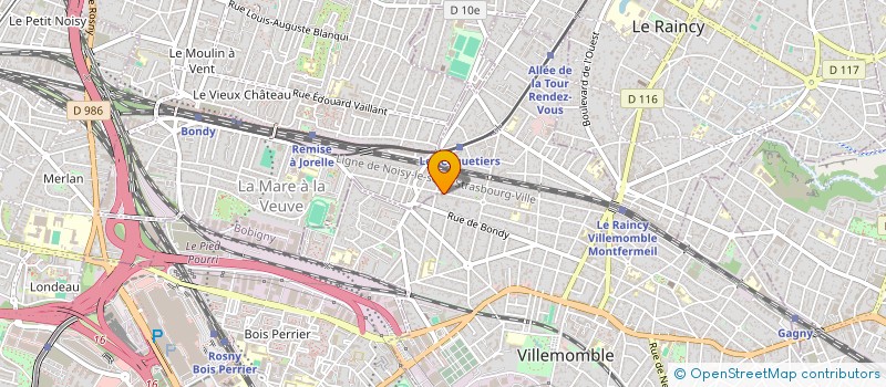 localisation de l'entreprise HSU INVEST  VILLEMOMBLE