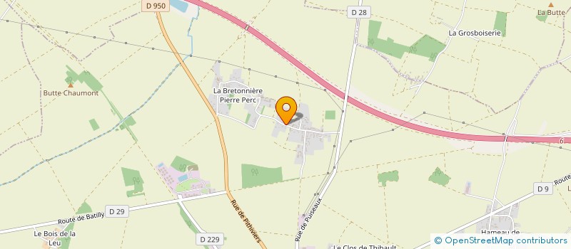 localisation de l'entreprise HSV COUVERTURE à BEAUNE-LA-ROLANDE