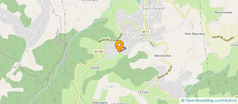 localisation de l'entreprise HT  SAINT-HEAND