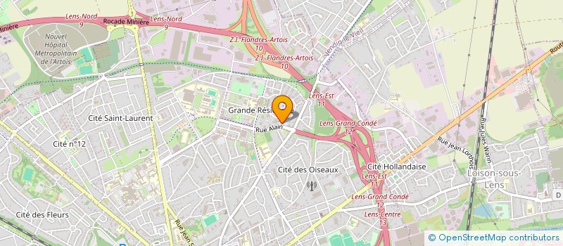 localisation de l'entreprise HT AUTO  LENS