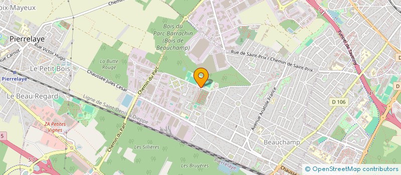 localisation de l'entreprise HT CARS  BEAUCHAMP