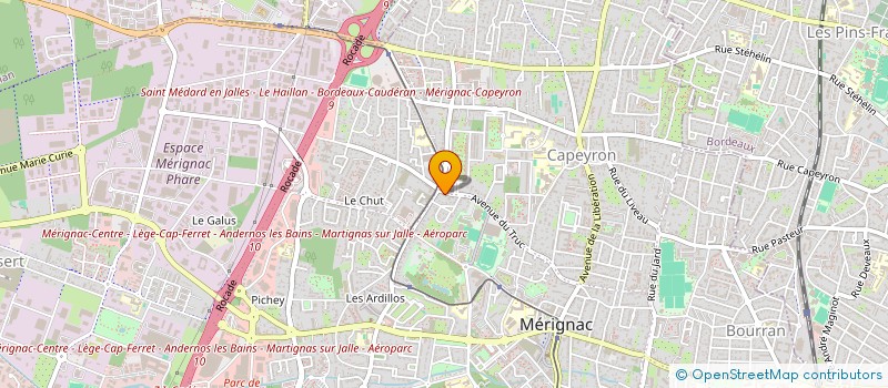 localisation de l'entreprise HT CHEZ VOUS à MERIGNAC