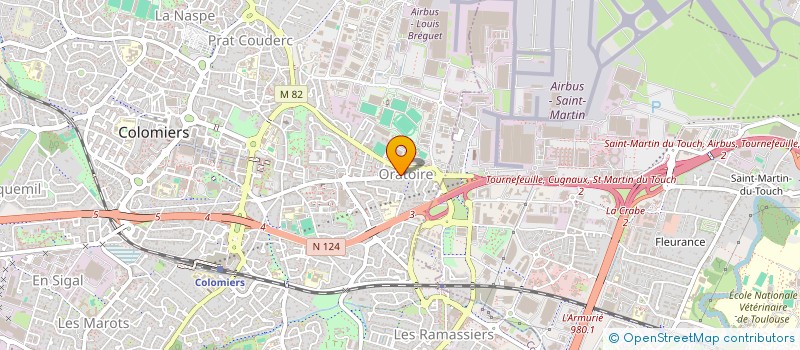 localisation de l'entreprise HT COMPANY à COLOMIERS