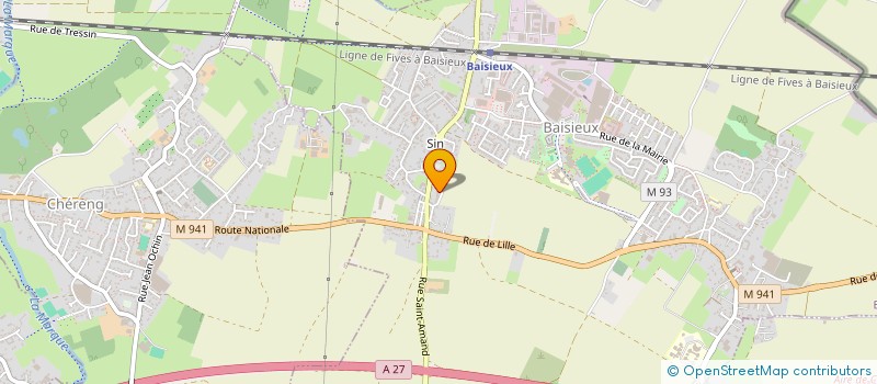 localisation de l'entreprise HT EXPERIENCE  BAISIEUX