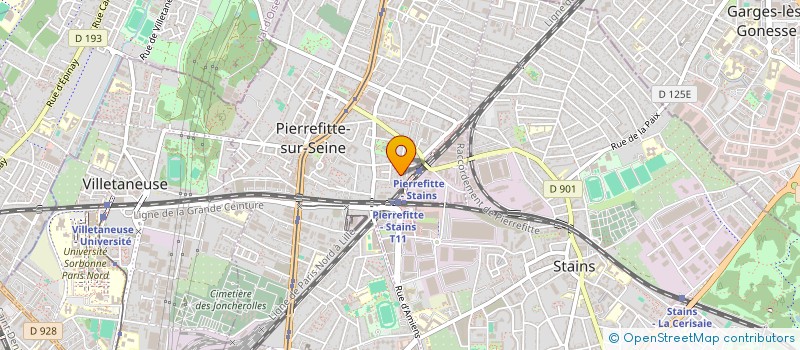 localisation de l'entreprise HT FIBRE à PIERREFITTE-SUR-SEINE