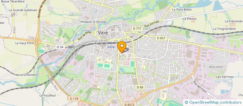 localisation de l'entreprise HT FOODS & BEVERAGES  VITRE