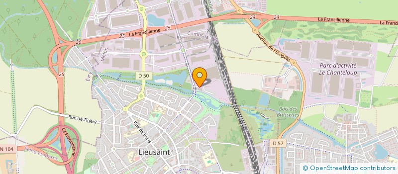 localisation de l'entreprise HT FRET  LIEUSAINT