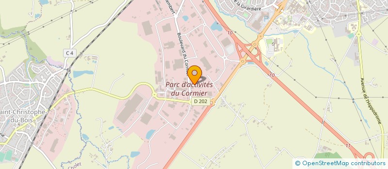 localisation de l'entreprise HT HEXAGONE à CHOLET