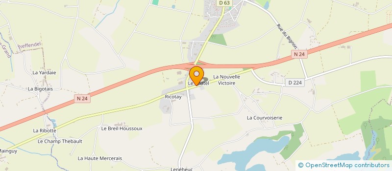 localisation de l'entreprise HT IMMO  TREFFENDEL