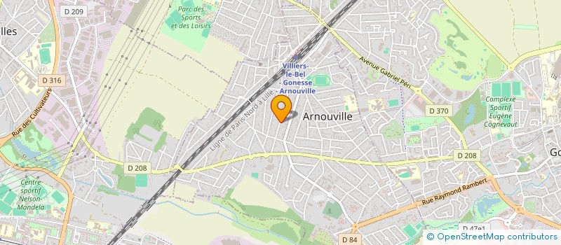 localisation de l'entreprise HT-IMMO-GONESSE  ARNOUVILLE