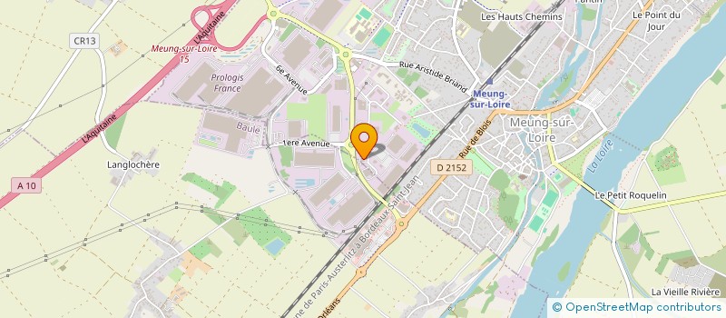 localisation de l'entreprise HT INGENIERIE à MEUNG-SUR-LOIRE