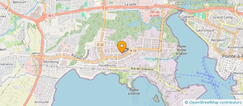 localisation de l'entreprise HT PLUS FORMATION à BAIE-MAHAULT