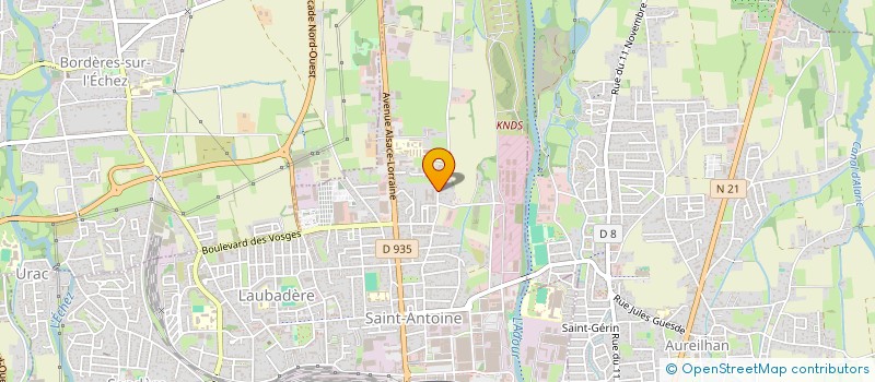 localisation de l'entreprise HT-SERVICES BORDEAUX  TARBES