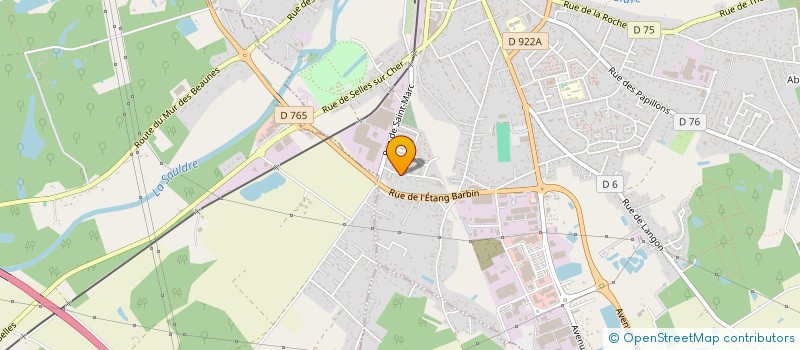 localisation de l'entreprise HT TELECOM à ROMORANTIN-LANTHENAY