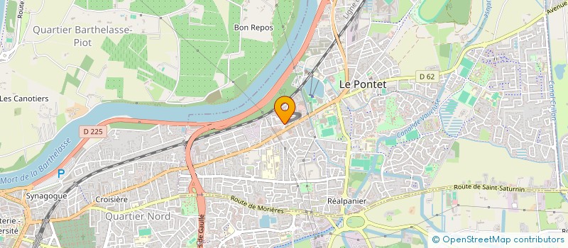 localisation de l'entreprise HT TRANSPORT  LE PONTET