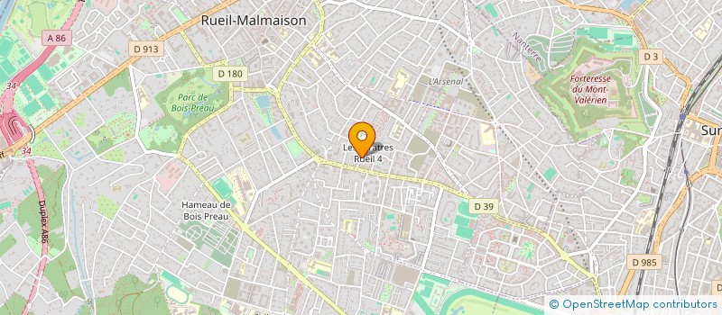 localisation de l'entreprise HT TRANSPORTS à RUEIL-MALMAISON