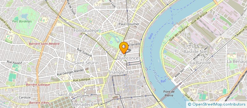 localisation de l'entreprise HT TRANSPORTS EXPRESS à BORDEAUX