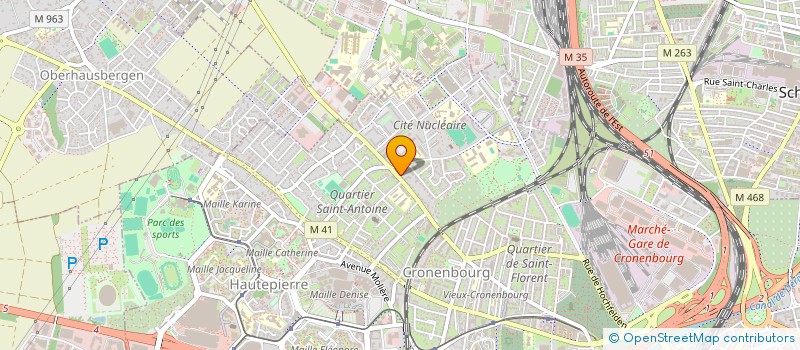 localisation de l'entreprise HT3M à STRASBOURG