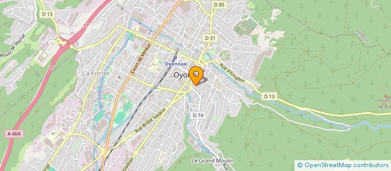 localisation de l'entreprise HTA TRADING à OYONNAX