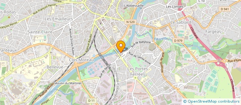 localisation de l'entreprise HTAG CONSULTING à LIMOGES