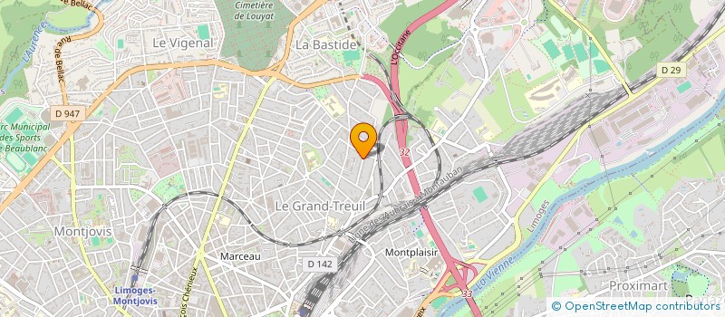 localisation de l'entreprise HTAG DIGITAL à LIMOGES