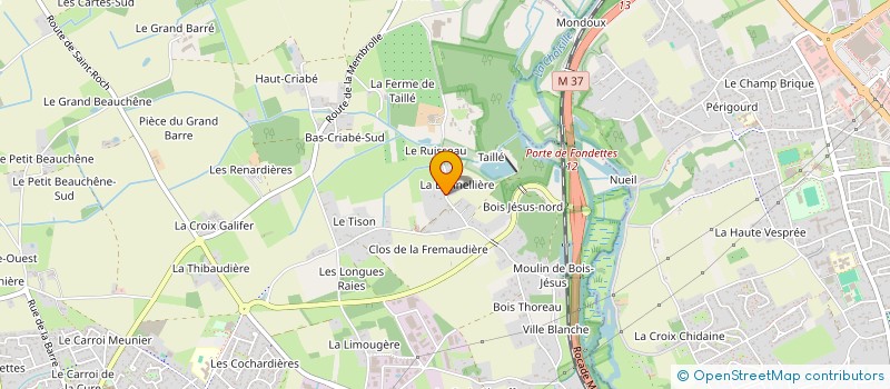 localisation de l'entreprise HTB  FONDETTES