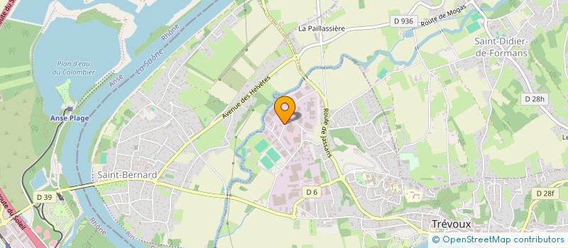 localisation de l'entreprise HTBT DISTRIBUTION à TREVOUX