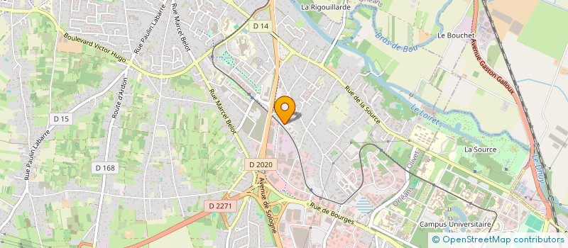 localisation de l'entreprise HTC INVEST à OLIVET