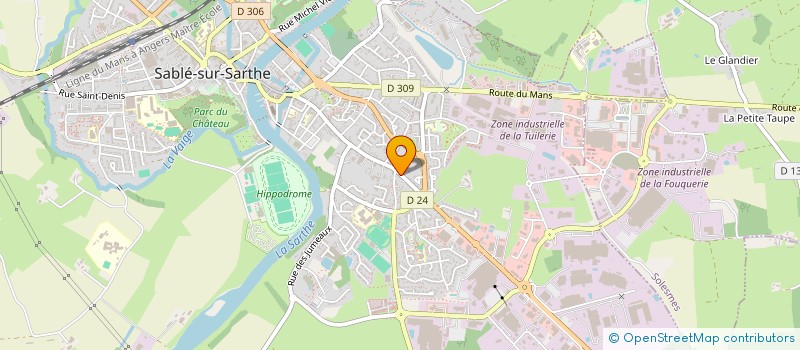 localisation de l'entreprise HTCR M.D.B  SABLE-SUR-SARTHE