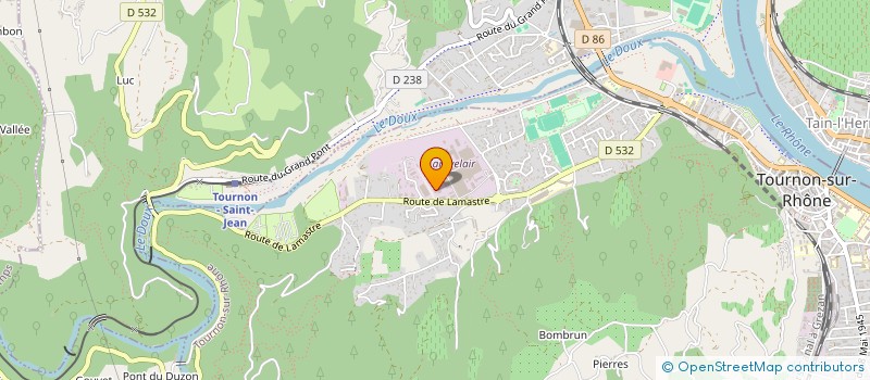 localisation de l'entreprise HTD PARTICIPATIONS à TOURNON-SUR-RHONE