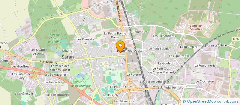 localisation de l'entreprise HTE à SARAN