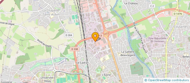 localisation de l'entreprise HTE & CO à LE MANS