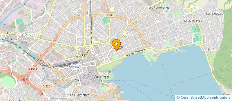 localisation de l'entreprise HTE SAVOIE RESERVATION LOISIRS ACCUEIL à ANNECY