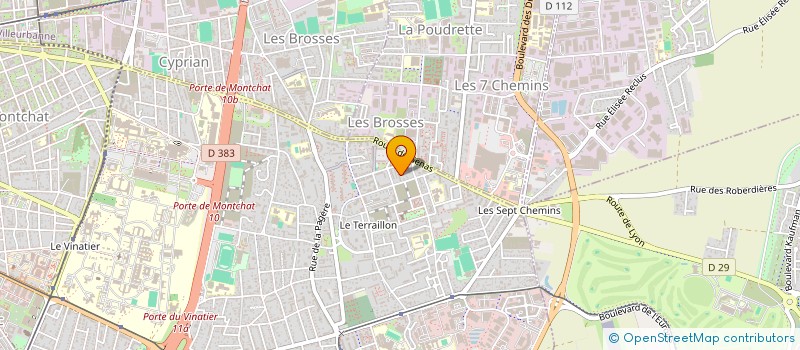 localisation de l'entreprise HTF à BRON