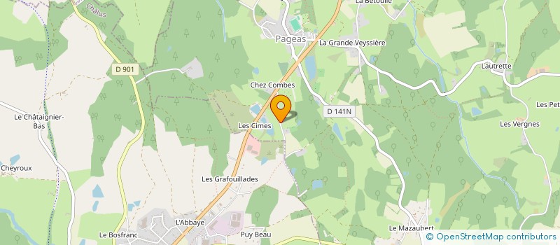 localisation de l'entreprise HTF - HUMEDES TRAVAUX FORESTIERS à PAGEAS