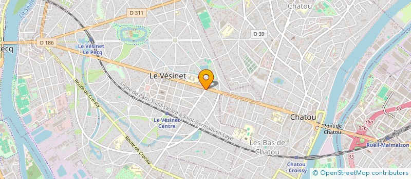 localisation de l'entreprise HTF SERVICES  LE VESINET