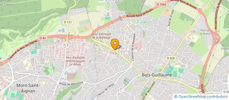 localisation de l'entreprise HTG à BOIS-GUILLAUME