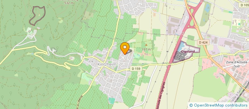 localisation de l'entreprise HTG HOLDING  KINTZHEIM