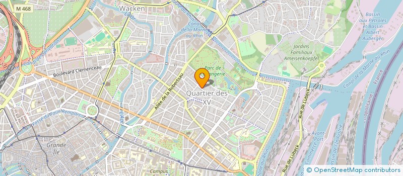 localisation de l'entreprise HTH INVESTISSEMENTS à STRASBOURG