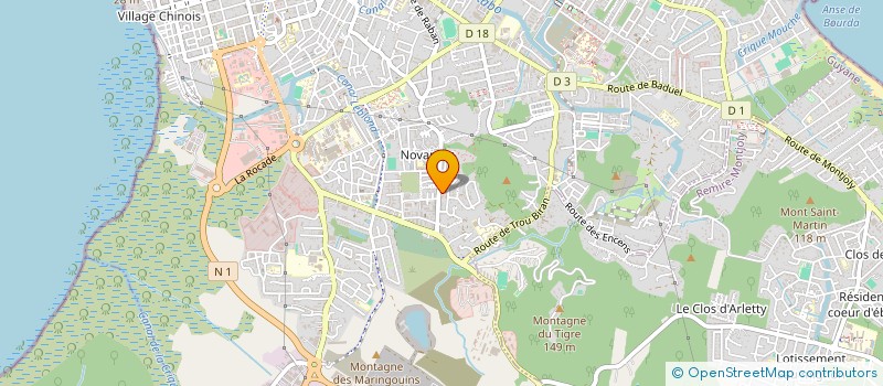 localisation de l'entreprise HTHL  CAYENNE