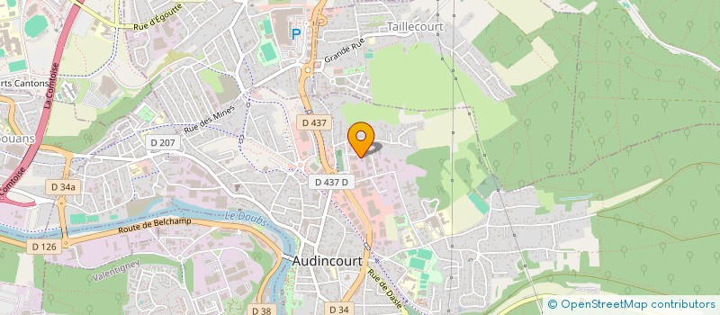 localisation de l'entreprise HTIS  AUDINCOURT