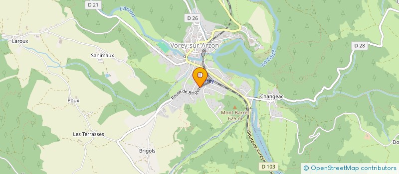 localisation de l'entreprise HTJB  VOREY