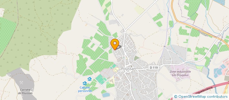 localisation de l'entreprise HTK HOLDING  POUSSAN