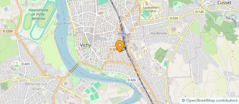 localisation de l'entreprise HTL PARE BRISE à VICHY