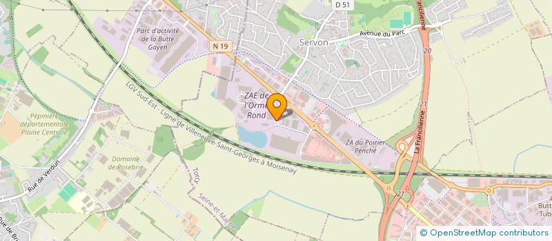 localisation de l'entreprise HTLS HIGH TECH LIGHTING SOLUTIONS LED-ON  SERVON