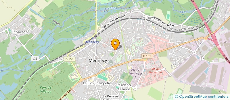 localisation de l'entreprise HTLX IMMO à MENNECY