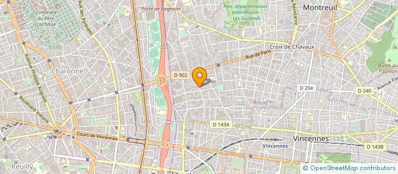 localisation de l'entreprise HTM à MONTREUIL