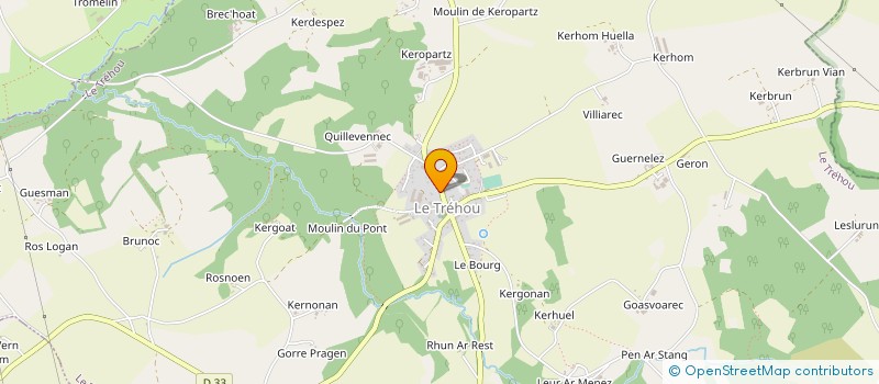 localisation de l'entreprise HTM  LE TREHOU