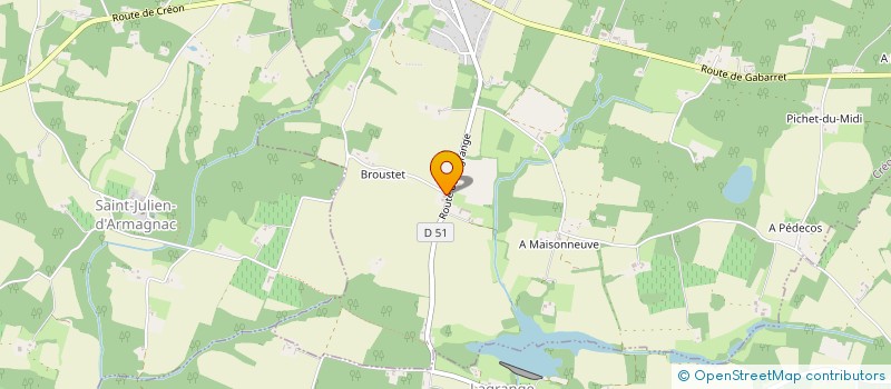 localisation de l'entreprise HTM  CREON-D'ARMAGNAC